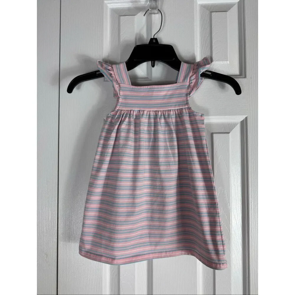 NWT Classic Whimsy Amy Dress Pink & Blue Stripe Size 24m